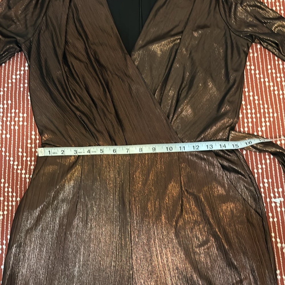 Adelyn Rae Lexi Metallic Jumpsuit Size M GUC - Picture 10 of 16